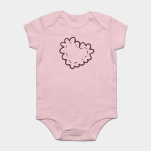 Heart shape cookie Baby Bodysuit